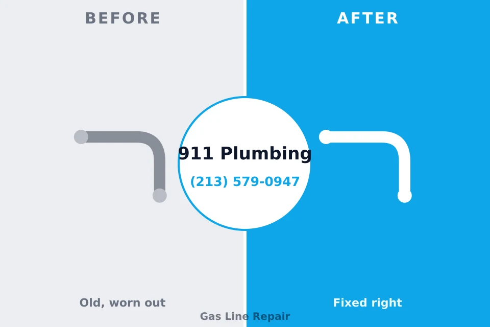 Before and after: plumbing repair New Vienna, OH
